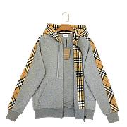 Burberry Grey Check Kurke Hoodie 201376M202010 - 1