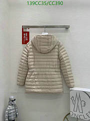 Moncler Oredon Hooded Mid-Length Down Jacket White K10931A00090595FE - 2