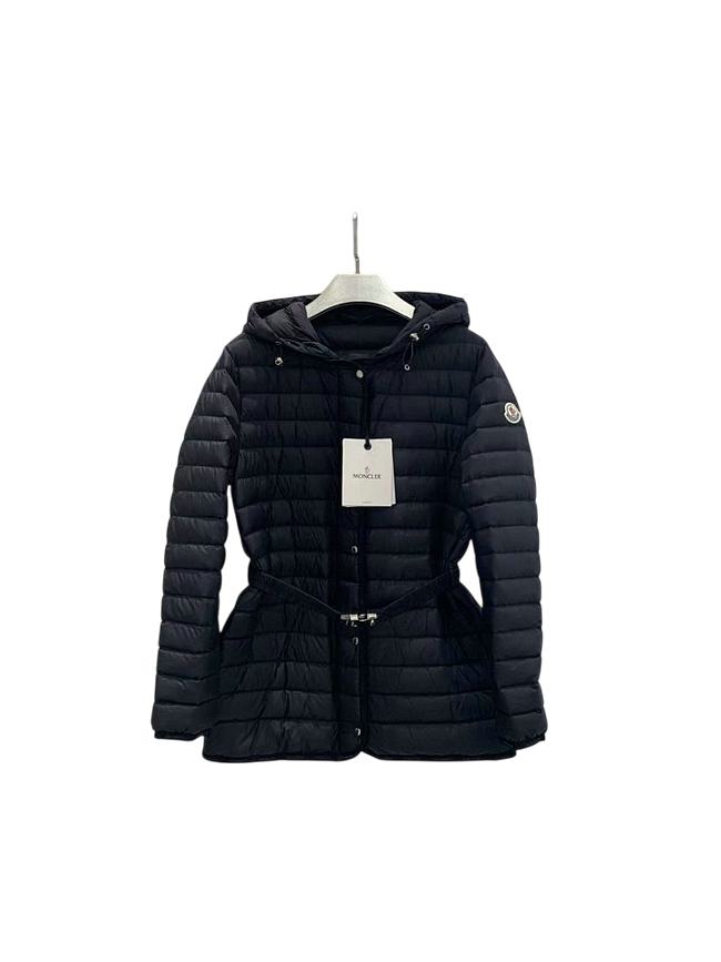 Moncler Oredon Hooded Mid-Length Down Jacket Black K10931A00090595FE - 1