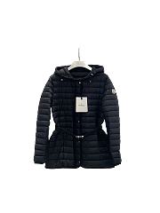 Moncler Oredon Hooded Mid-Length Down Jacket Black K10931A00090595FE - 1
