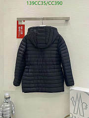 Moncler Oredon Hooded Mid-Length Down Jacket Black K10931A00090595FE - 4