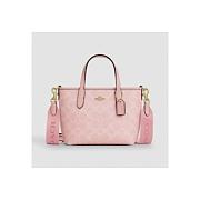 COACH City Mini Tote Bag Signature Canvas Powder Pink Outlet CW032  - 1