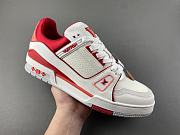 Louis Vuitton Trainer Sneaker Red 1AIIZH - 4