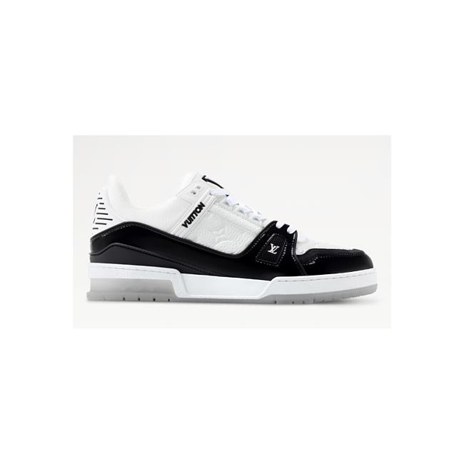 Louis Vuitton Trainer Sneaker Denim Noir 1AJ128 - 1