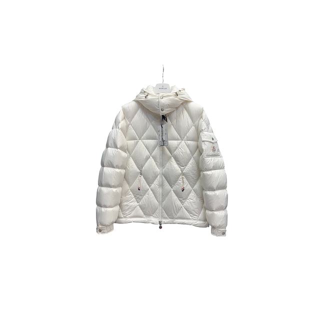 Moncler Premium Quality Warm Puffer Jacket Mens White 1024256405 - 1