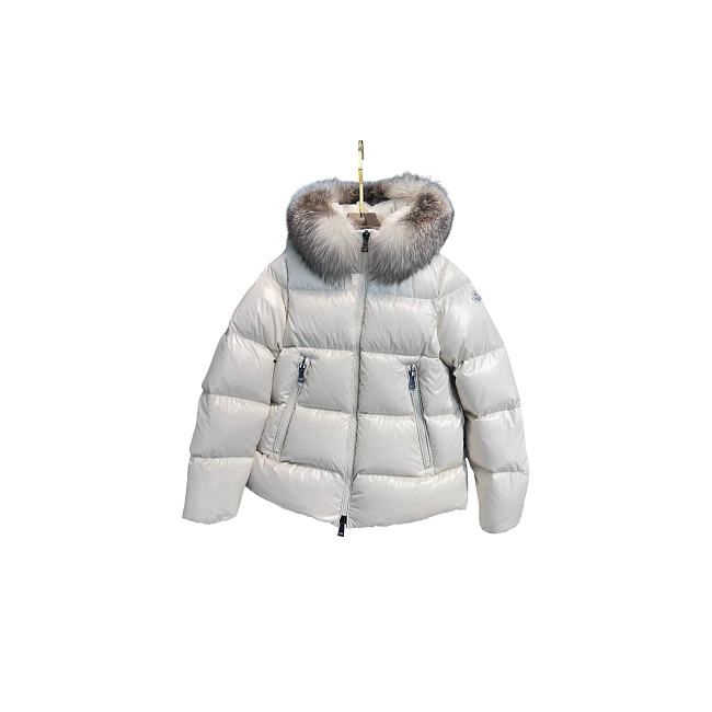 Moncler Laichefur Hooded Shearling-Trimmed Short Down Jacket K20931A0023854AQE - 1