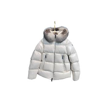 Moncler Laichefur Hooded Shearling-Trimmed Short Down Jacket K20931A0023854AQE