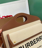 Burberry Mini Pocket Bag Natural/malt brown 80393611 23 x 6 x 26.5cm - 3