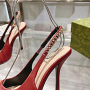 Gucci Signoria Slingback Pump Variation Rosso Ancora Patent Leather 783821 BNC80 6207 - 2