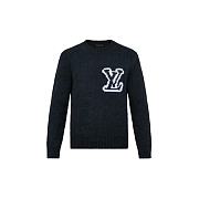 Louis Vuitton LV Intarsia Crewneck Navy 1A96KI - 1