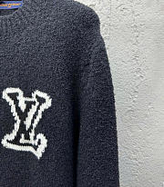 Louis Vuitton LV Intarsia Crewneck Navy 1A96KI - 2