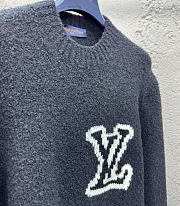 Louis Vuitton LV Intarsia Crewneck Navy 1A96KI - 5