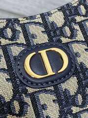 Dior 30 Montaigne Diorling Mini Bag with Chain Blue Dior Oblique Jacquard S4309UTZQ_M928 21 x 17 x 7 cm - 3