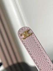 CEILINE Teen Celine Lulu IN Grained calfskin Bleached Pink 120723ENY.25BD 8.3 x 9.4 x 2 IN  - 5