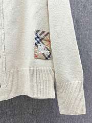 Burberry Check Label Wool Cardigan Nutmeg 81026901 - 4