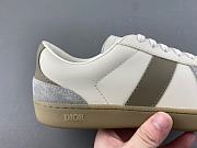 Dior B01 Matchpoint Sneaker Gray and White Smooth Calfskin with Gray Suede 3SN328ZRH_H008 - 4