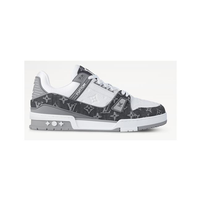 Louis Vuitton Trainer Sneaker Gray 1ADH2Z - 1