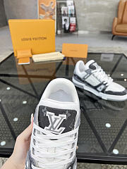 Louis Vuitton Trainer Sneaker Gray 1ADH2Z - 2
