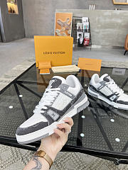 Louis Vuitton Trainer Sneaker Gray 1ADH2Z - 6