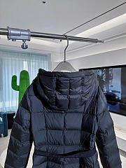 Moncler Faucon Long Down Coat Black 1C00019 54A81 999 - 4