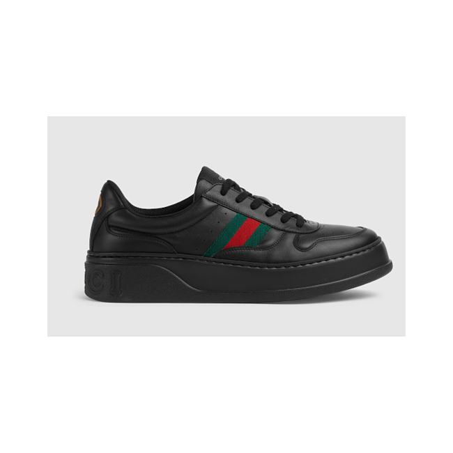 Gucci Men's chunky sneaker Black Leather 848317 UPG40 1072 - 1