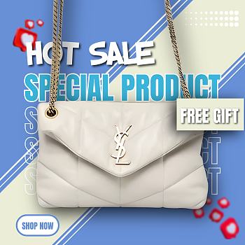 YSL Loulou Puffer-Lambskin Leather GULBAG-23323 32cm