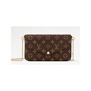 Louis Vuitton Pochette Félicie Monogram M81896 8.3 x 4.7 x 1.2 inches - 1