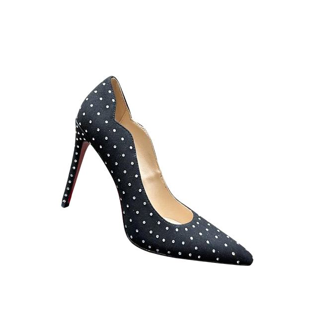 Christian Louboutin Rhinestone C8845-04B 10CM - 1