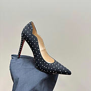 Christian Louboutin Rhinestone C8845-04B 10CM - 3