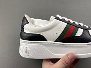 Gucci Men's chunky sneaker black and white leather 848317 AAE0H 1097 - 3