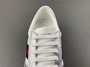 Gucci Men's chunky sneaker silver metallic leather 848317 AAFMN 8147  - 4