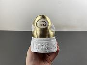 Gucci Women's chunky sneaker golden metallic leather 848307 AAFMN 8044 - 6