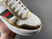 Gucci Women's chunky sneaker golden metallic leather 848307 AAFMN 8044 - 4