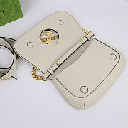 Gucci Blondie Shoulder Bag White 699268 UXX0G 9022  6.3H 11W 1.6D Strap 15.4 - 5