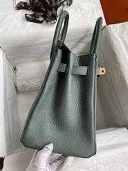 Hermes Birkin 25 Bag green Gold Togo GHW 25cm x 20cm x 13cm - 6