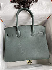 Hermes Birkin 25 Bag green Gold Togo GHW 25cm x 20cm x 13cm - 5