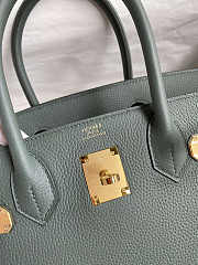 Hermes Birkin 25 Bag green Gold Togo GHW 25cm x 20cm x 13cm - 2