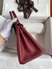Hermes Birkin 25 Bag red Gold Togo 045368 25.0 cm x 20.0 cm x 13.0 cm - 5