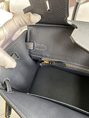 Hermes Birkin 25 Bag black Gold Togo 25.0 cm x 20.0 cm x 13.0 cm - 5