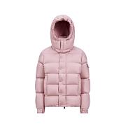 Moncler Maya 70 Hooded Short Down Jacket Pink 54A81 51A - 1