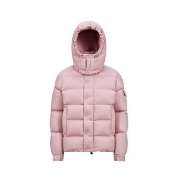 Moncler Maya 70 Hooded Short Down Jacket Pink 54A81 51A