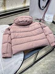Moncler Maya 70 Hooded Short Down Jacket Pink 54A81 51A - 3