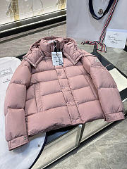 Moncler Maya 70 Hooded Short Down Jacket Pink 54A81 51A - 5