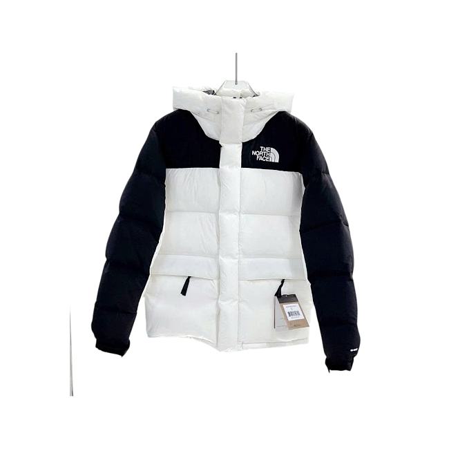 The North Face Himalayan Down Parka Jacket Black White NF0A4QYXFN4 - 1