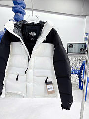 The North Face Himalayan Down Parka Jacket Black White NF0A4QYXFN4 - 3