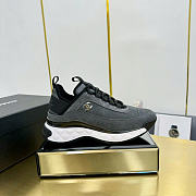 Chanel 23K 2023 Suede CC Sport Lace Up Sneakers Gray G45331 B14494 NS299 - 6
