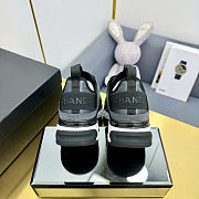 Chanel 23K 2023 Suede CC Sport Lace Up Sneakers Gray G45331 B14494 NS299 - 4