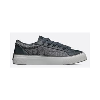 Dior B33 Spin Sneaker Anthracite grey grained calfskin and anthracite grey Dior Oblique Canvas 3SN303AAP_H870