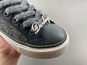 Dior B33 Spin Sneaker Anthracite grey grained calfskin and anthracite grey Dior Oblique Canvas 3SN303AAP_H870 - 3