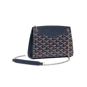 Goyard Rouette Mini Bag Structuré Navy Blue ROUETSMINTY12CL12P 20.5 cm x6.5 cm x15.0 cm